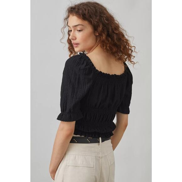 Pilcro Puff-Sleeved Top M - Picture 4 of 7